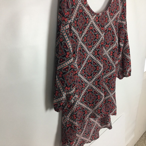 Signature Style Tunic Blouse Sz. L multicolor Nice - Picture 3 of 7